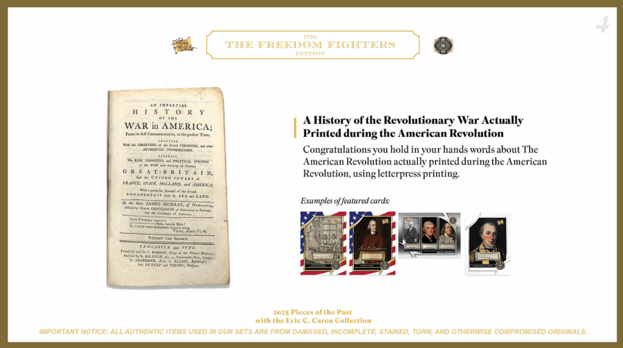 2025 Pieces of the Past 1776 The Freedom Fighters Edition