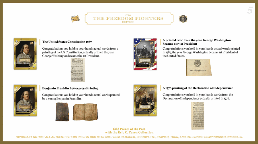 2025 Pieces of the Past 1776 The Freedom Fighters Edition