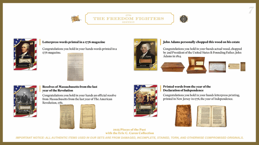 2025 Pieces of the Past 1776 The Freedom Fighters Edition
