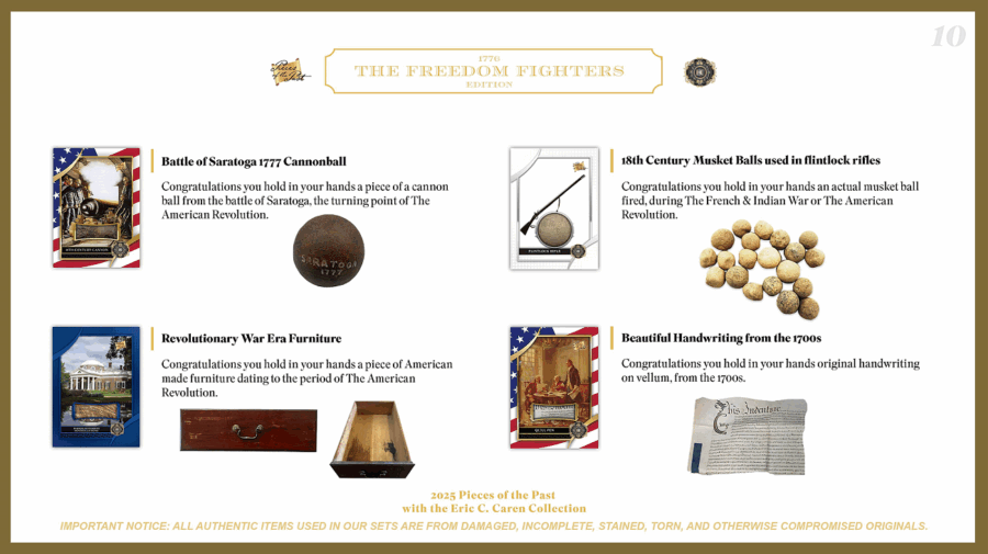 2025 Pieces of the Past 1776 The Freedom Fighters Edition