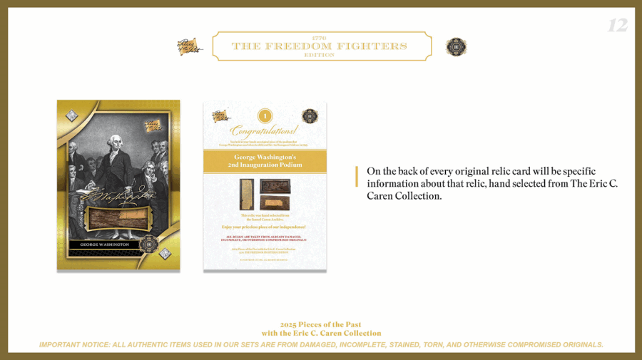 2025 Pieces of the Past 1776 The Freedom Fighters Edition