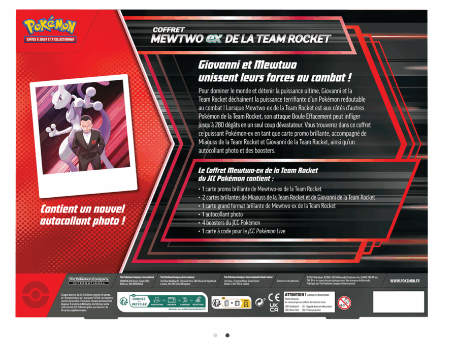 Pokémon - Coffret : Mewtwo ex de la Team Rocket – Image 2