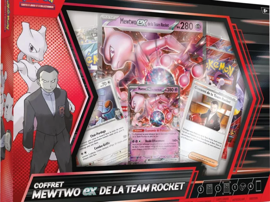 Pokémon - Coffret : Mewtwo ex de la Team Rocket