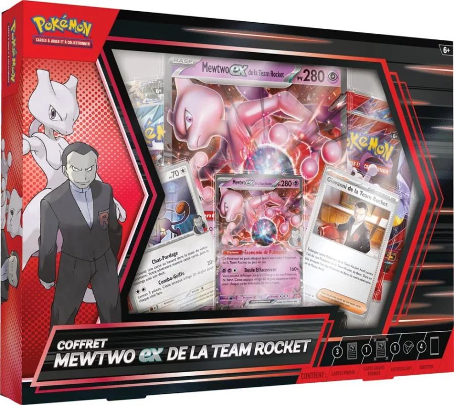 Pokémon - Coffret : Mewtwo ex de la Team Rocket